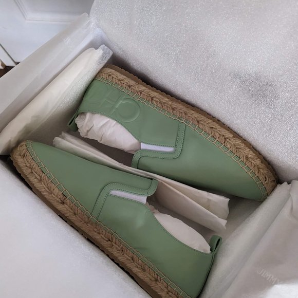 Jimmy Choo Lichi Espadrille Flats Shoes Ming Leather sz 39 (9 US) - Picture 3 of 10